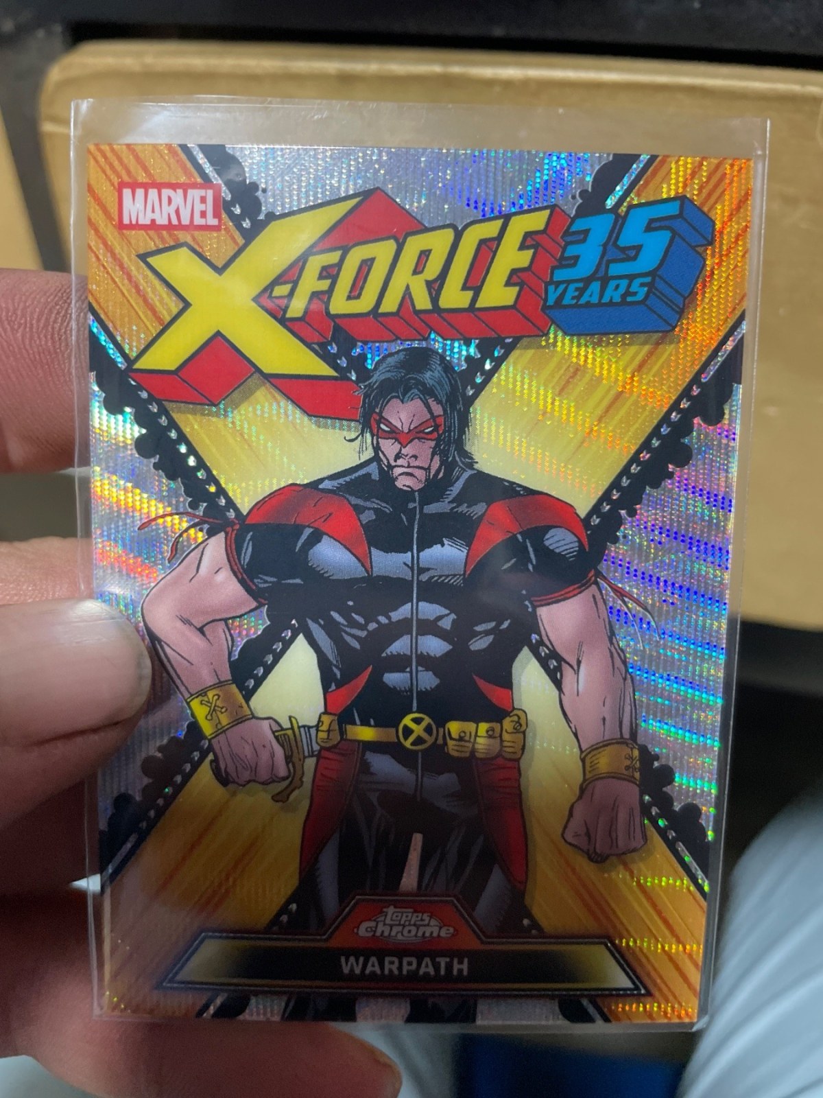 Reference image of Warpath X-Force 35 Years Holo/Refractor