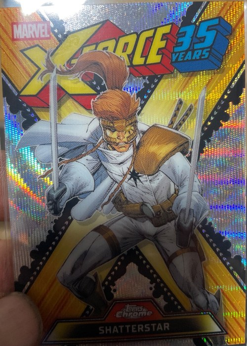 Reference image of Shatterstar X-Force 35 Years Holo/Refractor