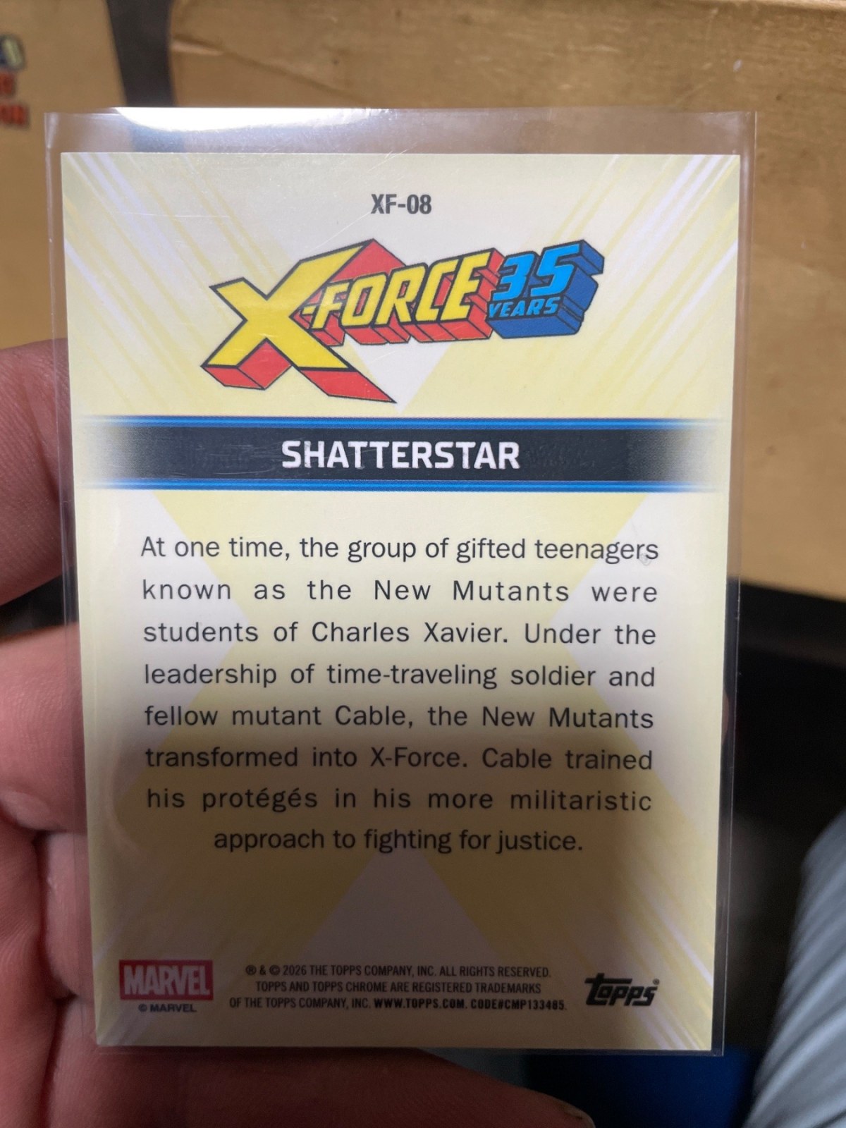 Reference image of Shatterstar X-Force 35 Years