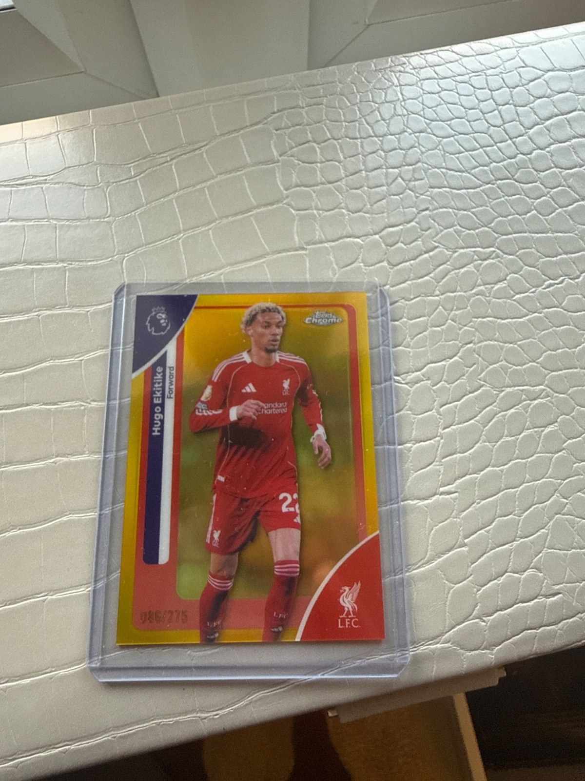 Reference image of Hugo Ekitike 2023-24 Topps Chrome Premier League Gold
