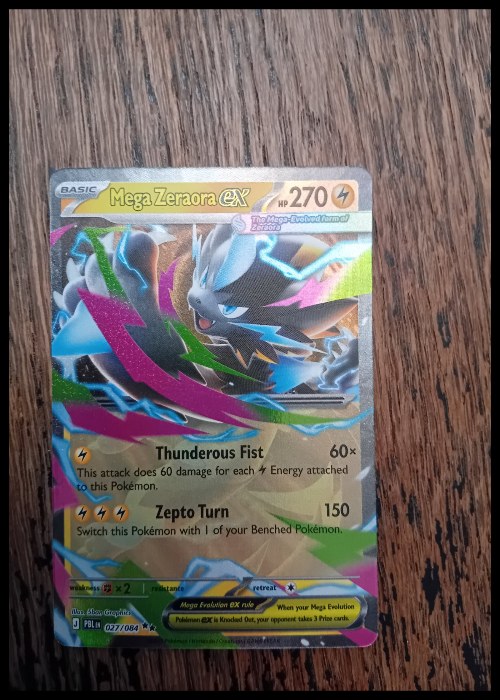 Reference image of Mega Zeraora Pokémon Trading Card Game