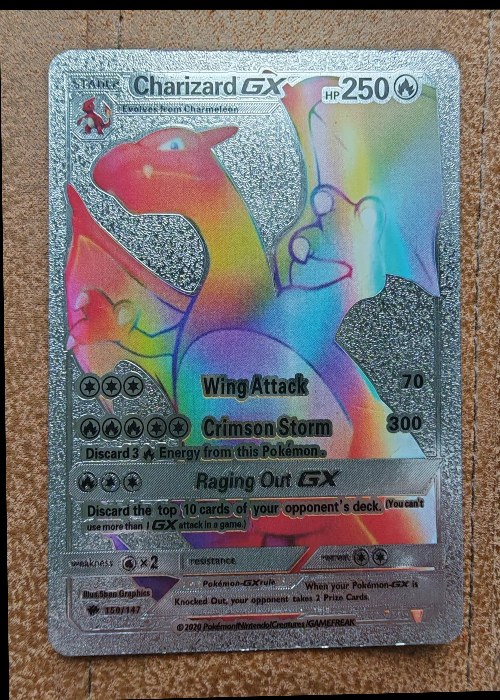 Reference image of Charizard Pokémon TCG Rainbow Rare