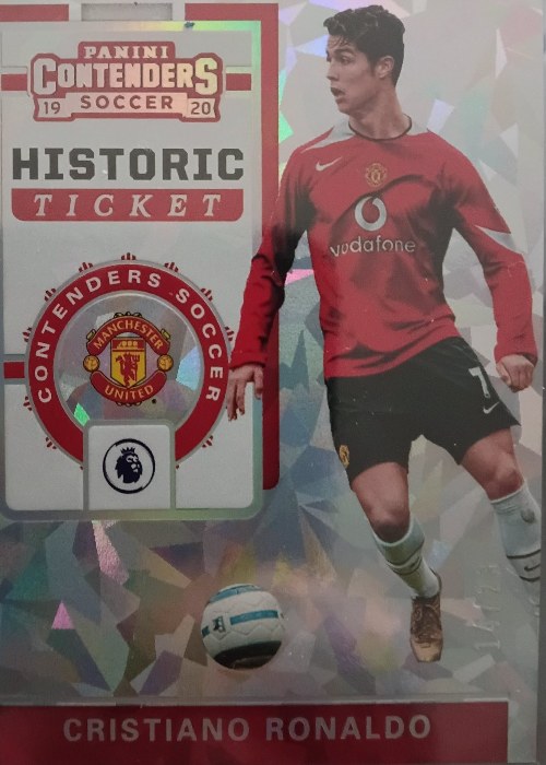 Reference image of Cristiano Ronaldo Panini Contenders Soccer Historic Ticket