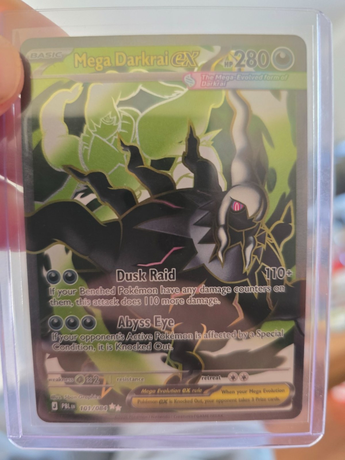 Reference image of Mega Darkrai Pokémon Trading Card Game