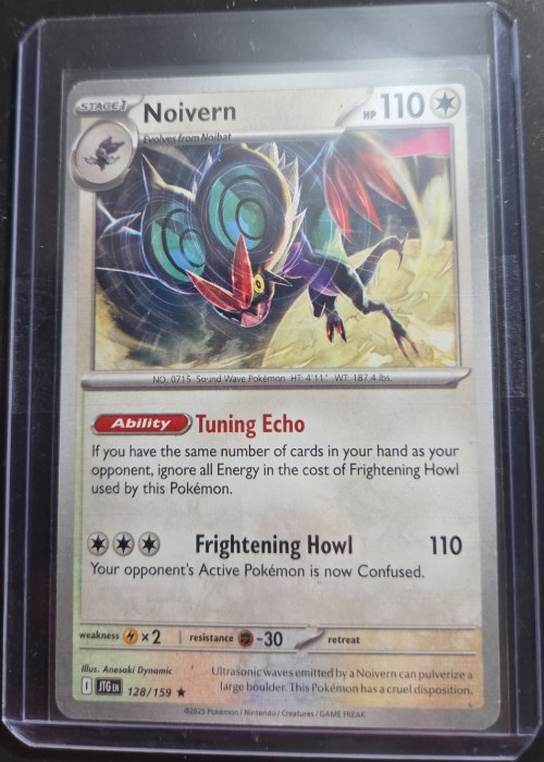 Reference image of Noivern Pokémon Trading Card Game Journey together