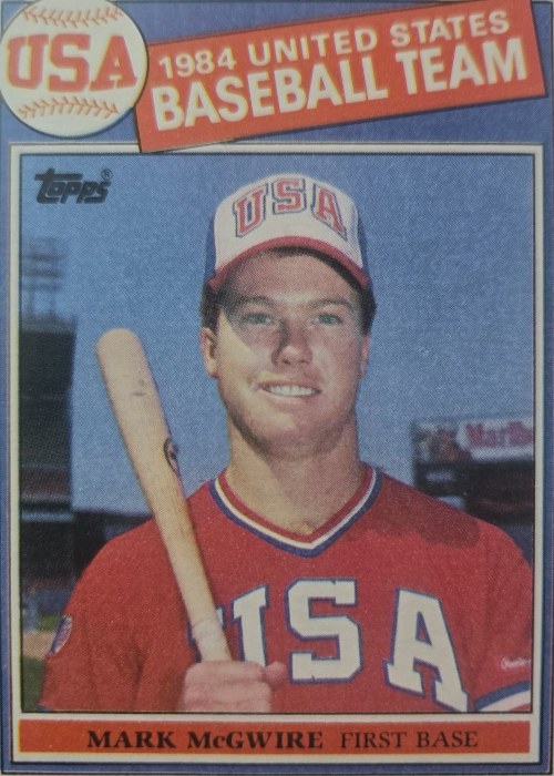 Reference image of Mark McGwire 1984 United States Baseball Team