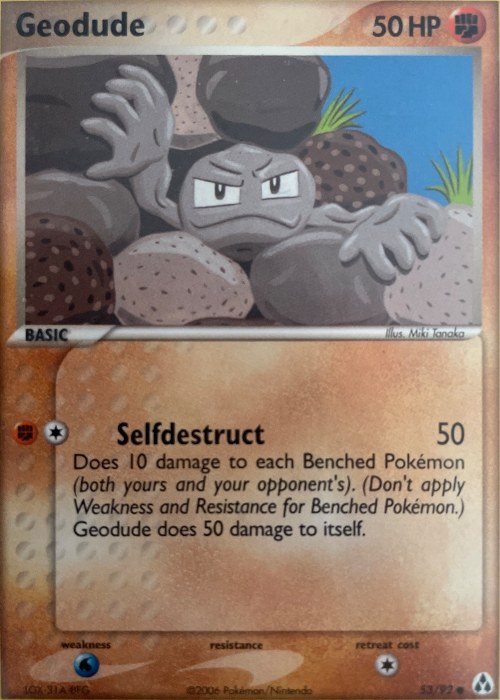 Reference image of Geodude Pokémon Trading Card Game