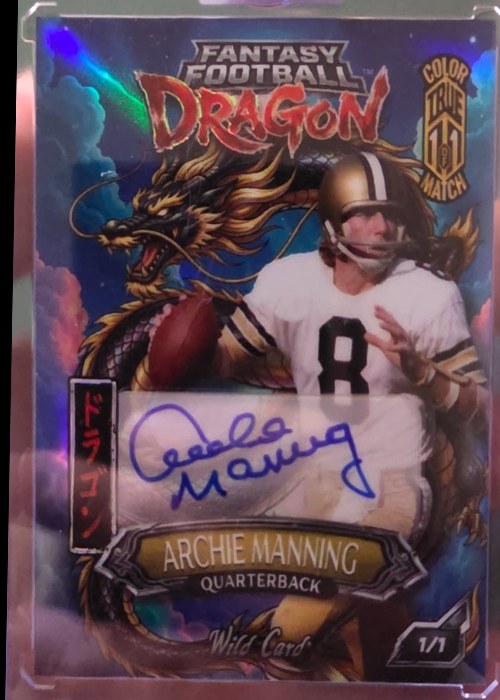 Reference image of Archie Manning Fantasy Football Dragon