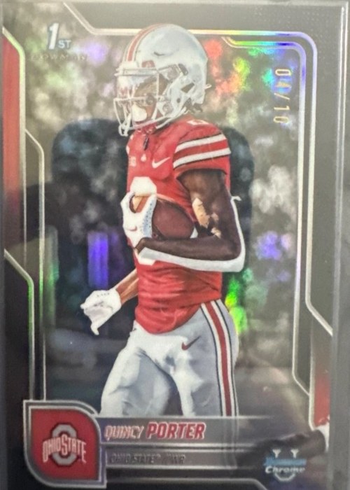 Reference image of Quincy Porter 2023 Panini Donruss Football Holo