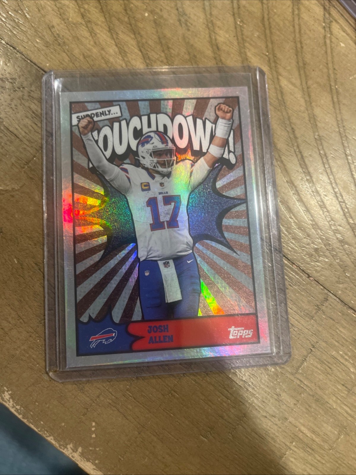 Reference image of Josh Allen 2024 Topps Refractor