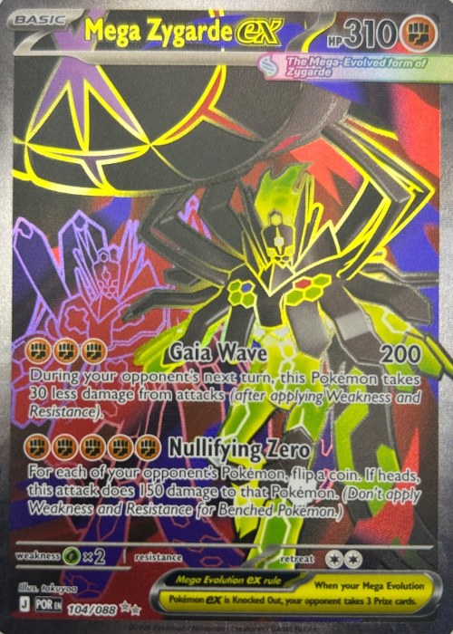 Reference image of Mega Zygarde Pokémon Trading Card Game Holo