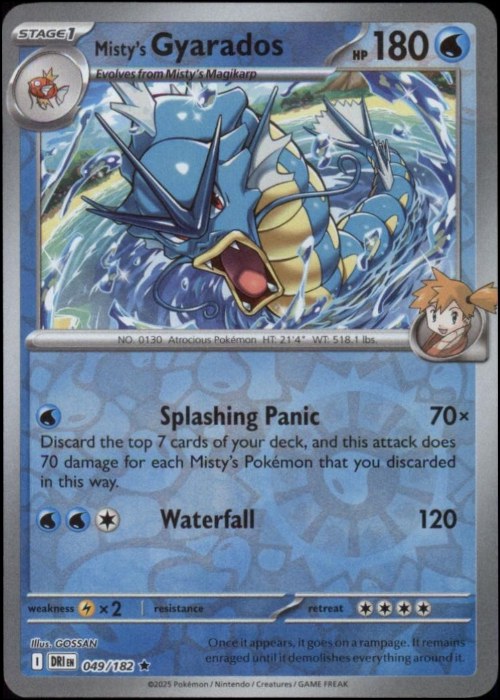 Misty's Gyarados Pokémon Trading Card Game