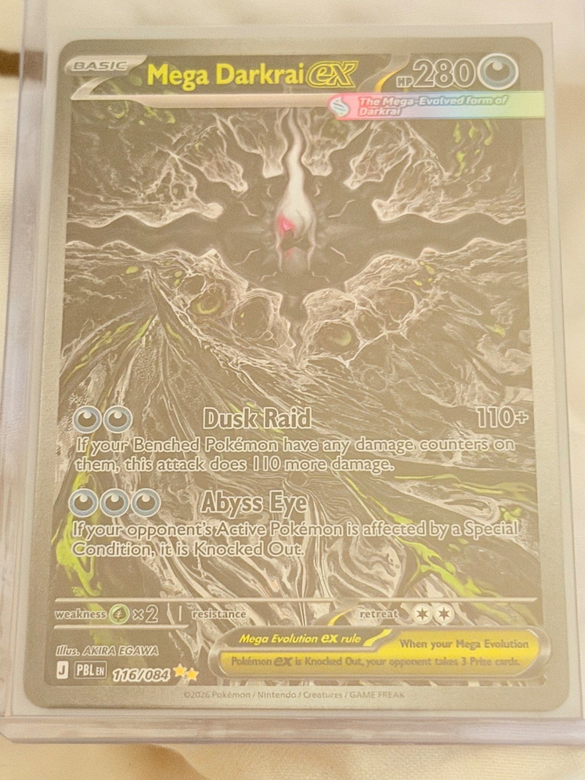 Reference image of Mega Darkrai Pokémon Trading Card Game Gold