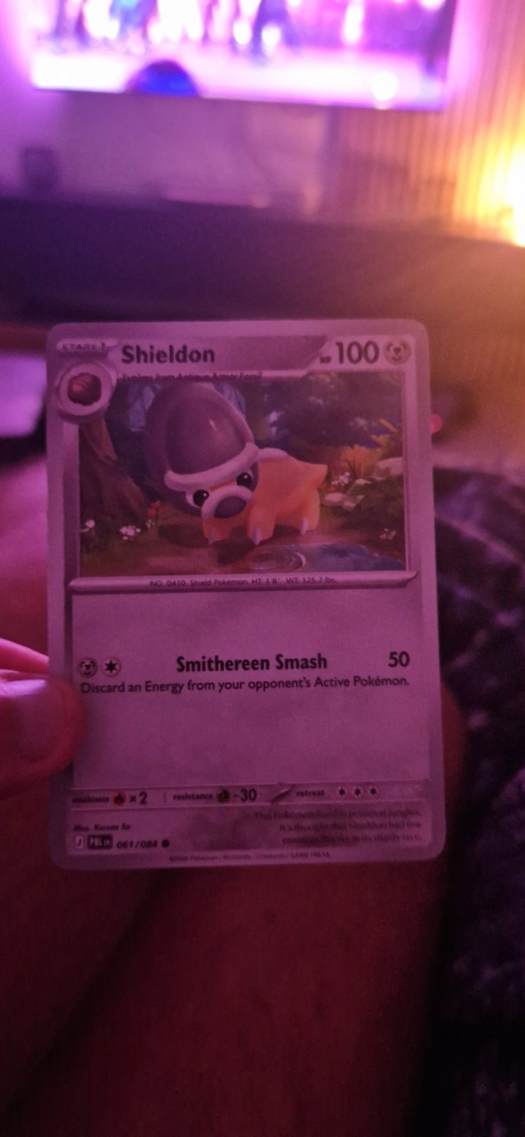 Reference image of Shieldon Pokémon Trading Card Game