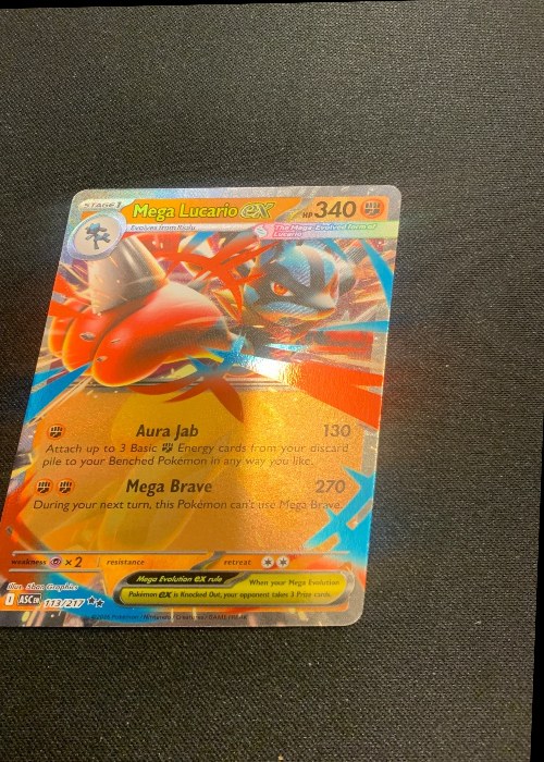 Reference image of Mega Lucario Pokémon Trading Card Game