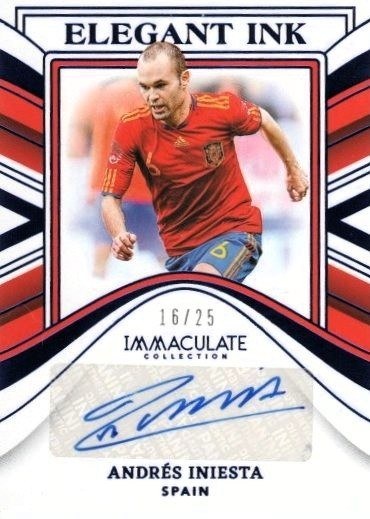 Reference image of Andrés Iniesta 2023-24 Panini Immaculate Collection Soccer Sapphire
