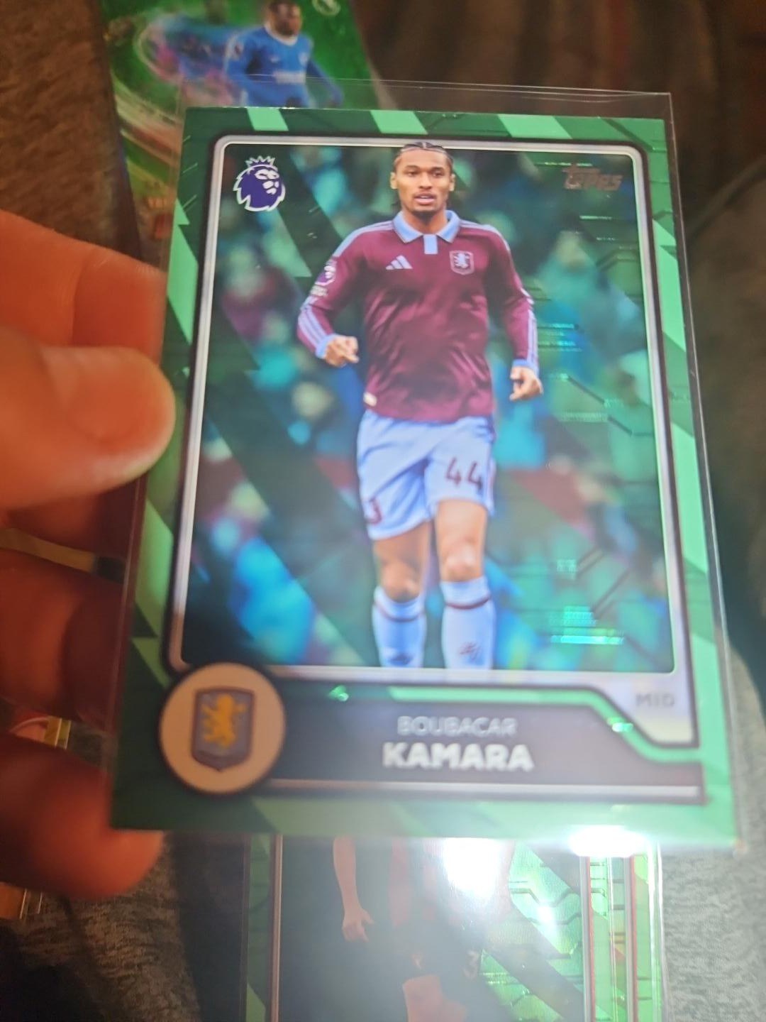Reference image of Boubacar Kamara Topps Premier League Green