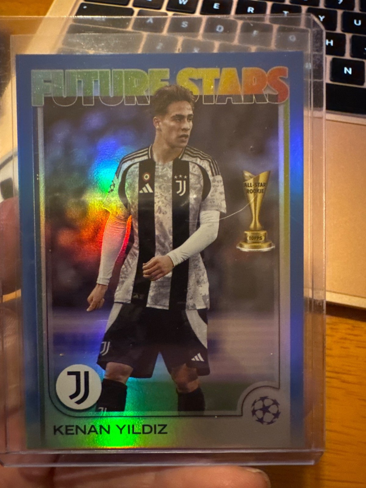 Reference image of Kenan Yildiz 2024-25 Topps UEFA Champions League Holo