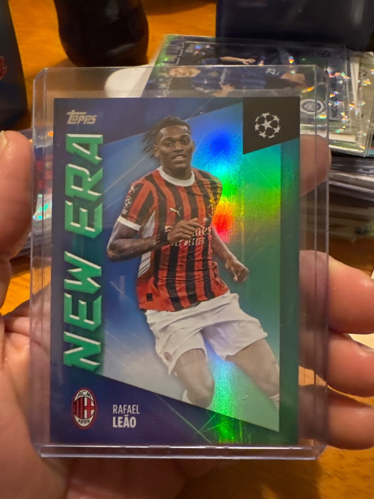 Reference image of Rafael Leão 2025 Topps UEFA Champions League Refractor