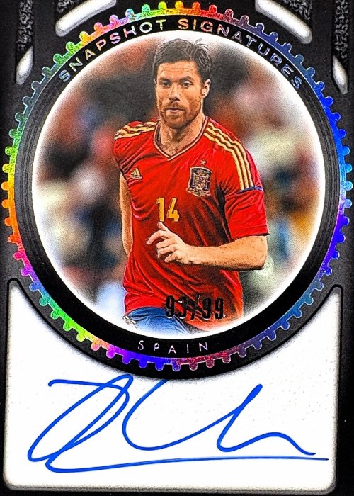 Reference image of Xabi Alonso 2024-25 Panini NOIR Soccer Snapshot Signatures
