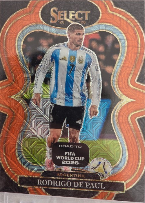 Reference image of Rodrigo De Paul 2025-26 Panini Select Road to FIFA World Cup 2026 Soccer Mezzanine