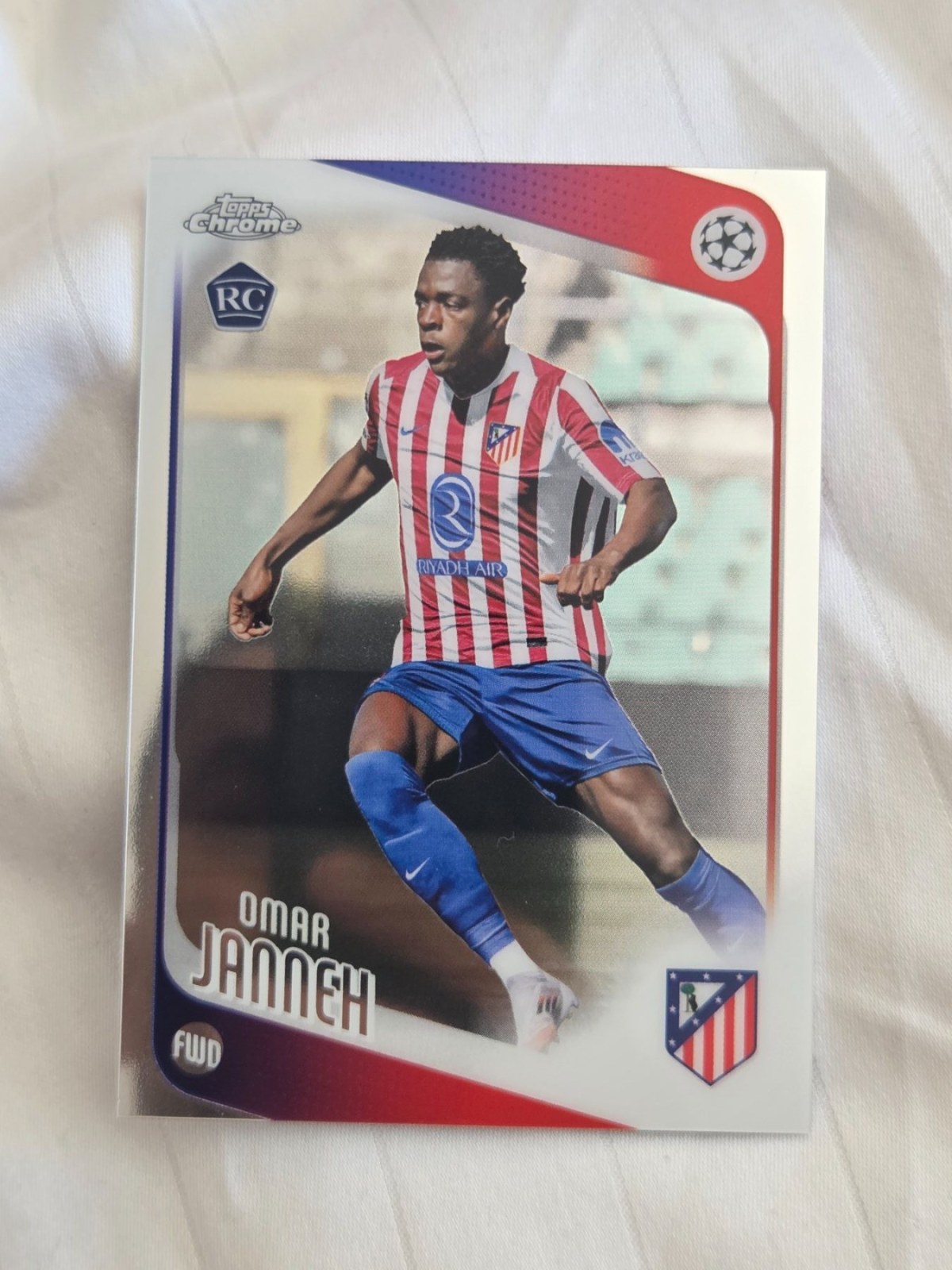 Reference image of Omar Janneh 2024-25 Topps Chrome UEFA Champions League