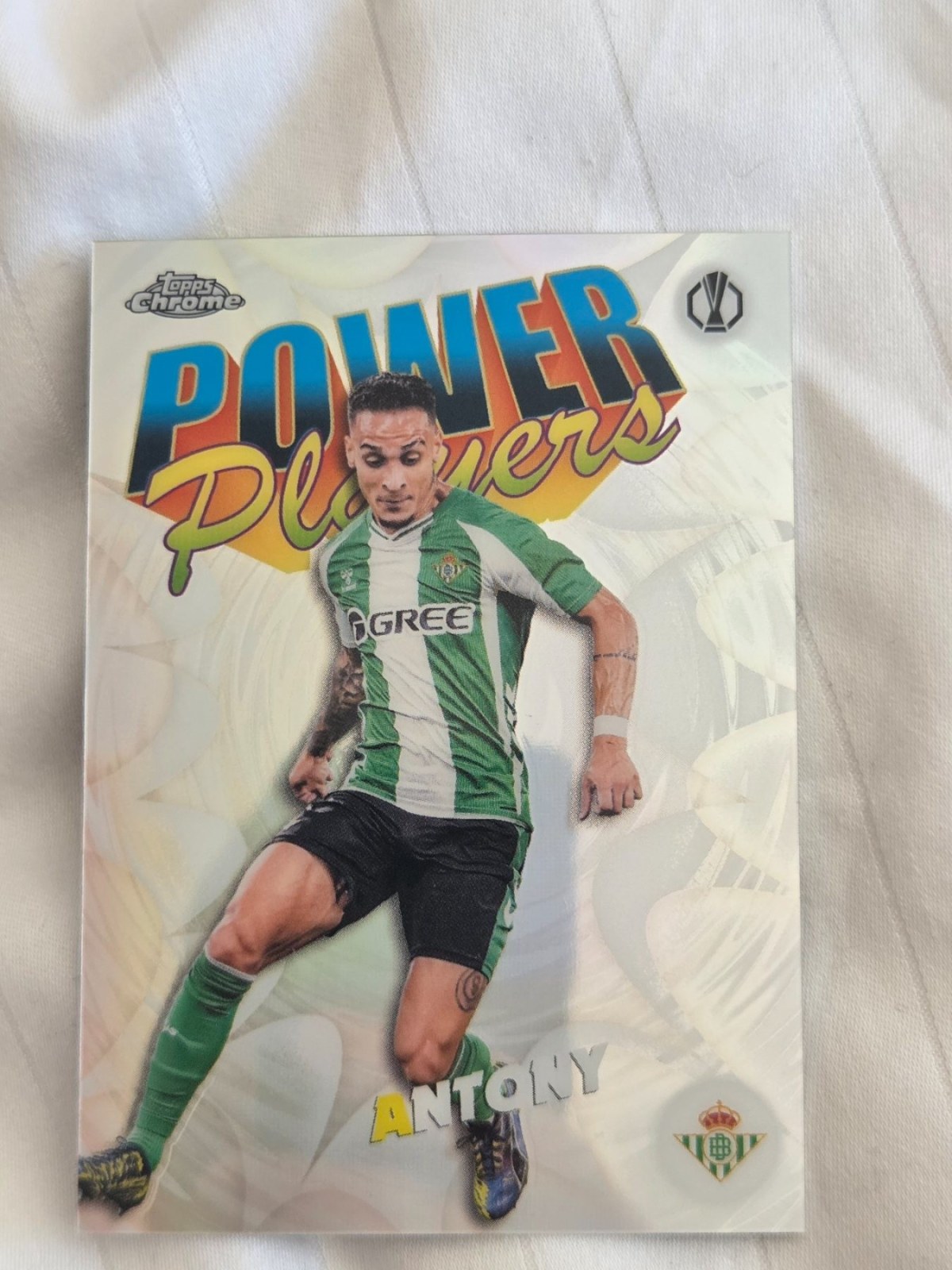 Reference image of Antony 2026 Topps Chrome UEFA Europa League