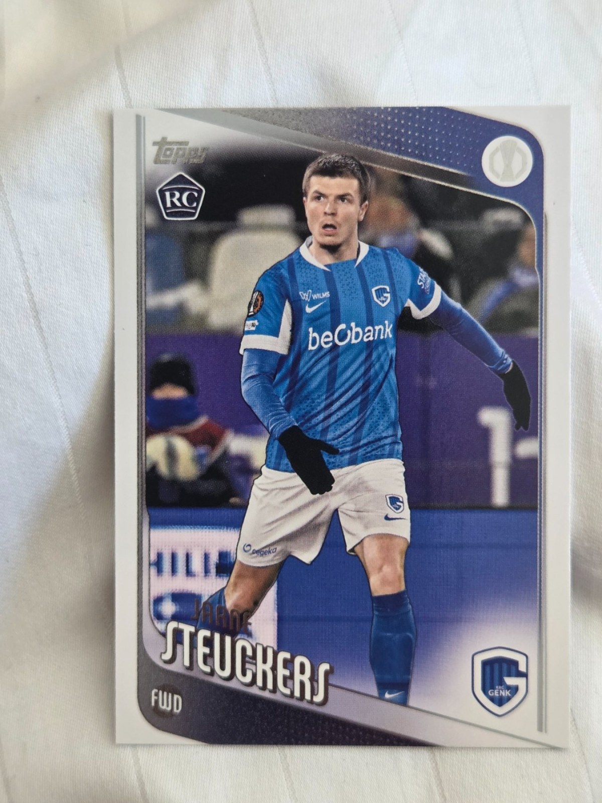 Reference image of Jarne Steuchers 2026 Topps UEFA Europa League