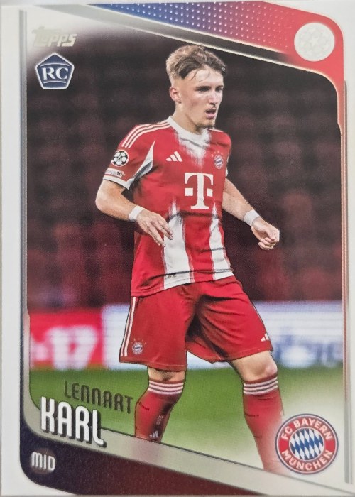 Reference image of Lennart Karl 2024-25 Topps UEFA Champions League