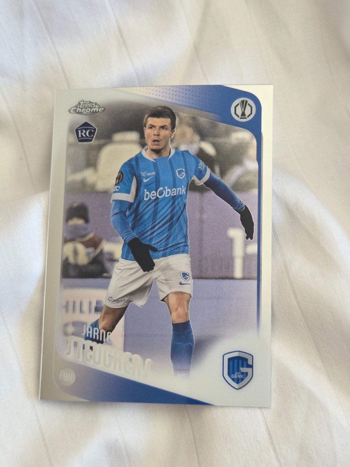 Reference image of Jarne Steuckers Topps Chrome UEFA Europa League