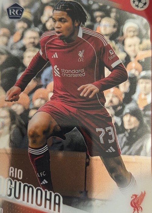 Reference image of Rio Ngumoha Topps Chrome UEFA Champions League