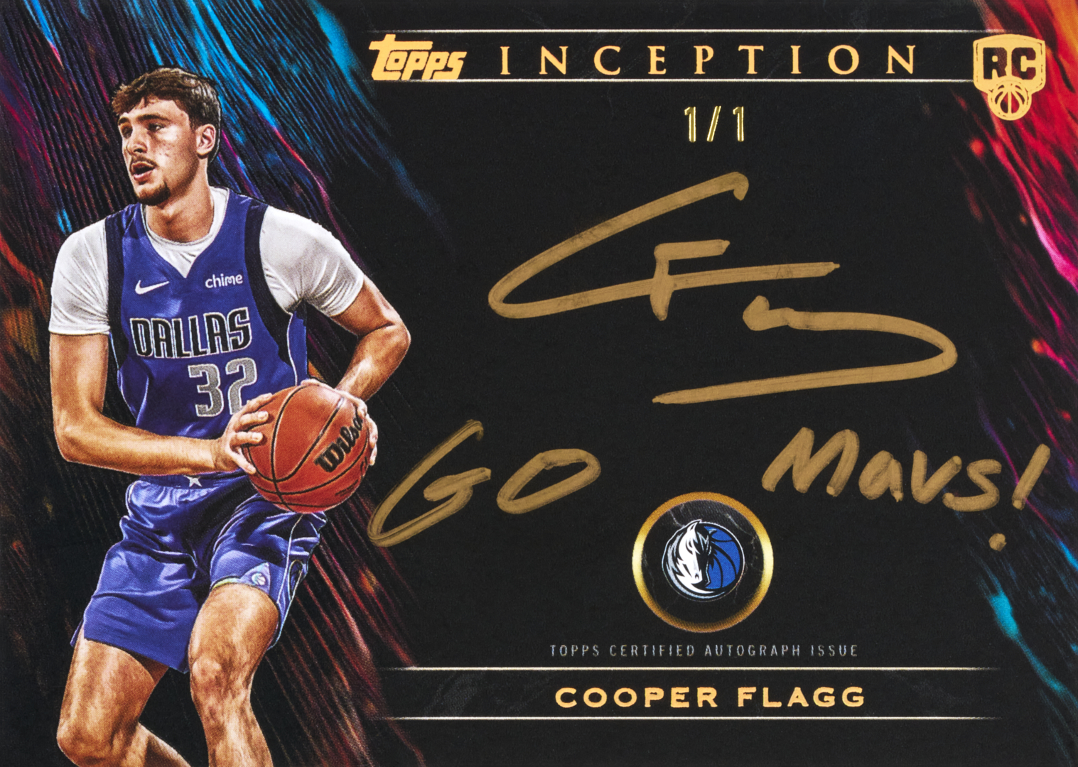 2025-26 Topps Inception Basketball — Cooper Flagg 1/1 rookie autograph